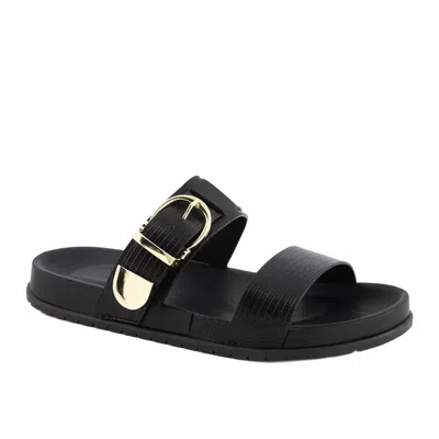 Andrea Women's Double Straps Sandal In Black