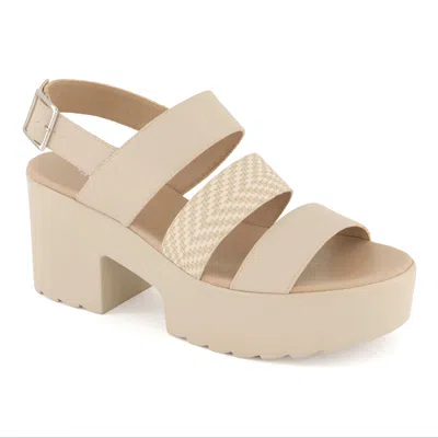 Andrea Women's Fashion Platform Sandals In Neutral