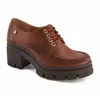 Andrea Women's Heeled Oxfords In Brown In Brown