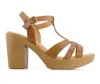 Andrea Women's Heeled Platform Sandals With Ankle Strap