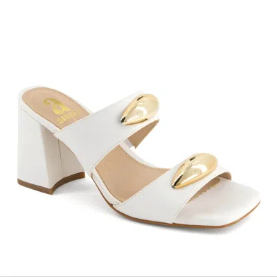 Andrea Women's Heeled Slip On Sandals In Multi