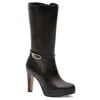 Andrea High Heel Fashion Boots In Black