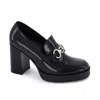 Andrea High Heel Loafers In Black