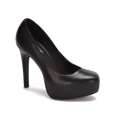 ANDREA WOMEN'S HIGH HEEL PLATFORM STILETTOS SHOES IN BLACK