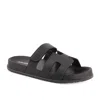 Andrea Hook And Loop Casual Sandals In Black