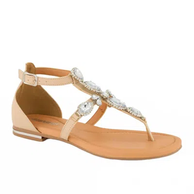 Andrea Women's Jewel Embellished Sandal In Bone In Multi