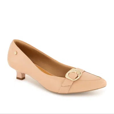 Andrea Women's Kitten Heel Pumps In Orange