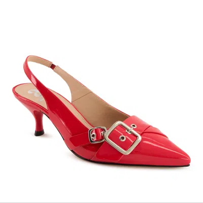 Andrea Women's Kitten Heel Slingback Pumps In Red