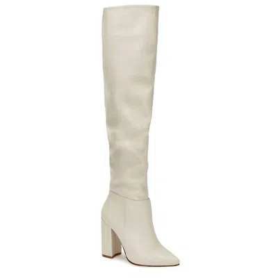Andrea Knee High Boots In White
