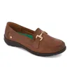 Andrea Leather Comfort Moccasin In Brown