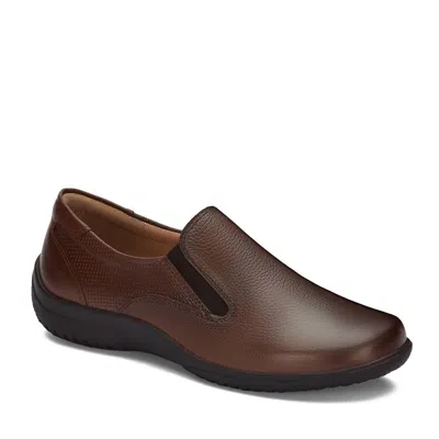 Andrea Women's Leather Comfort Moccasins Shoes In Brown