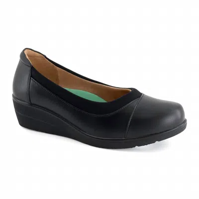 Andrea Women's Leather Loafer In Black