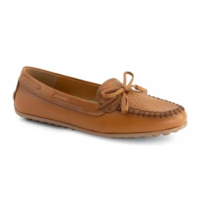 Andrea Women's Leather Loafer In Brown In Black
