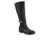 Andrea Women's Leather Riding Boots In Black In Black