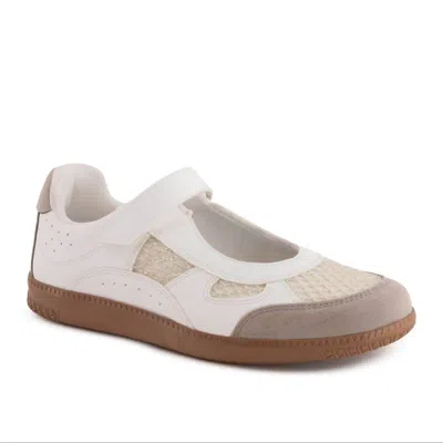 Andrea Women's Leather Sneakers In White