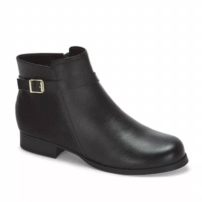 ANDREA WOMEN'S LOW HEEL BOOTIES IN BLACK