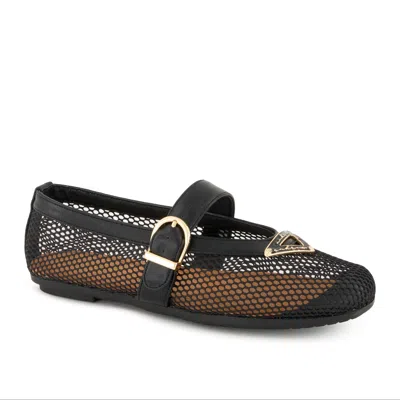 Andrea Women's Mesh Mary Janes In Black