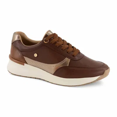 Andrea Women's Oxford Sneaker In Dark Brown