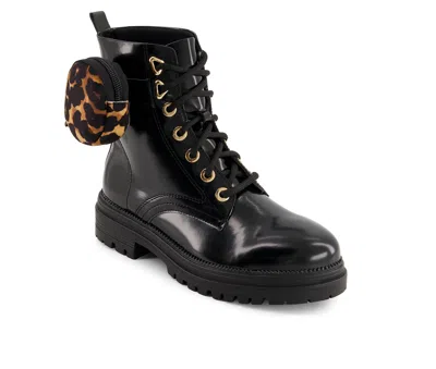 Andrea Women's Patent Boots With Bag 90772 In Black