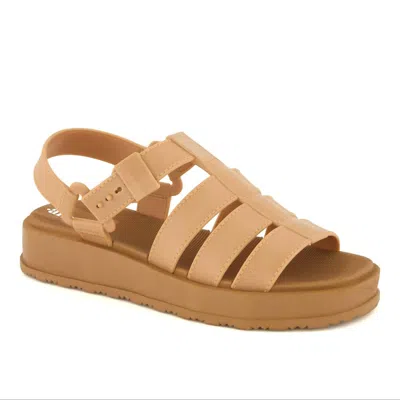 Andrea Women's Platform Sandal In Light Brown
