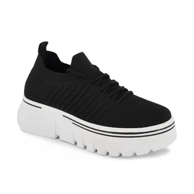 ANDREA WOMEN'S PLATFORM SNEAKERS IN BLACK