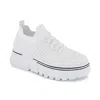 Shop Andrea Women's Platform Sneakers In White