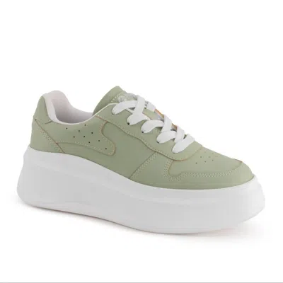 Andrea Women's Platform Urban Sneakers In Green