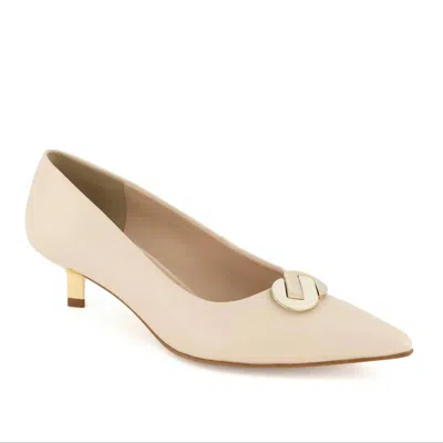Andrea Women's Pointed Toe Pump In Beige In Neutral