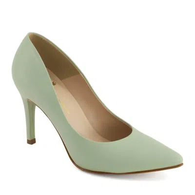 Andrea Women's Pointed Toe Pump In Green
