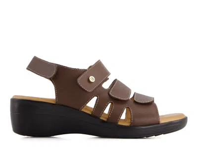 Andrea Women's Premium Comfort Wedge Fisherman Leather Sandals