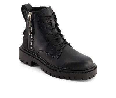 Andrea Women's Side Zipper Booties 89650 In Black