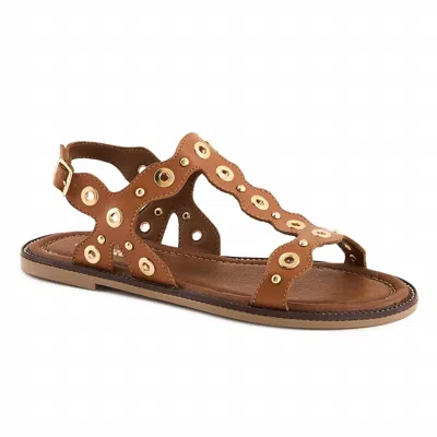 Andrea Women's Sling-back Comfort Sandals In Brown