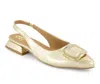 Andrea Women's Slingback Flats 69888 In Gold