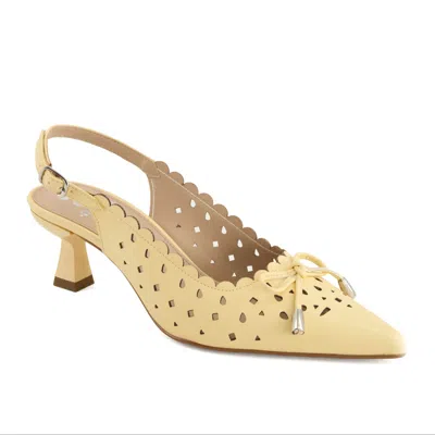 Andrea Women's Slingback Heels In Yellow