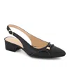 Andrea Slingback Low Heel Pumps In Black