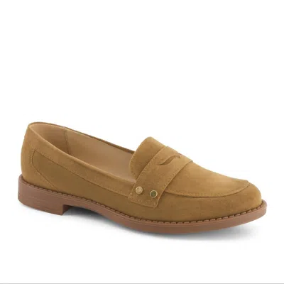 Andrea Women's Slip-on Loafer In Beige In Brown