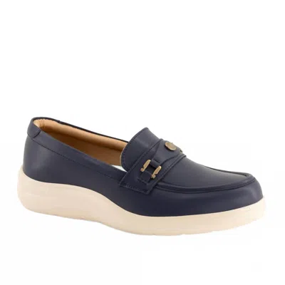 Andrea Women's Slip-on Loafer In Navy Blue