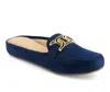 Andrea Women's Soft Suede Mules 90572 In Blue