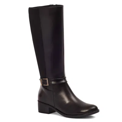 ANDREA WOMEN'S TALL RIDING BOOTS IN BLACK