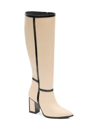 Andrea Women's Tall Riding Boots In Neutral
