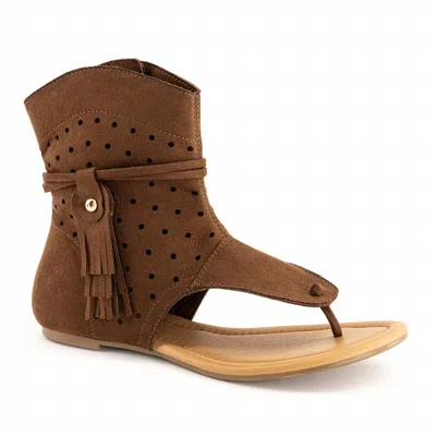 Andrea Women's Thong Comfort Sandals In Honey In Brown