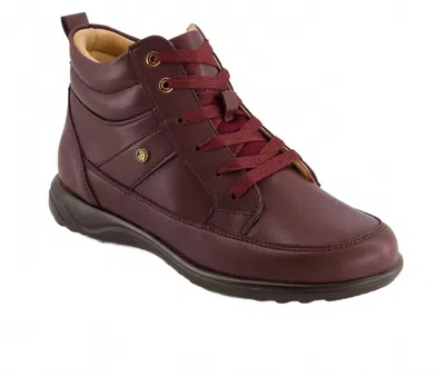 Andrea Women's Total Comfort Booties In Burgundy