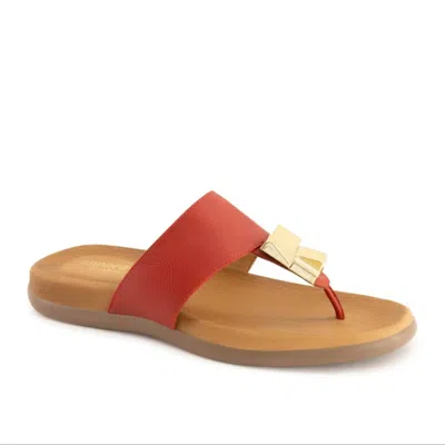 Andrea Women's T-strap Sandal In Red