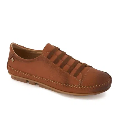 Andrea Women's Ultra Comfort Slip On Drivers In Brown