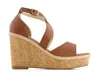Andrea Women's Wedge Heeled Criss Cross Ankle Strap Sandals