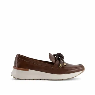 Andrea Women's Wedge Loafer In Brown
