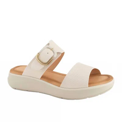 Andrea Women's Wedge Sandal In Bone In Neutral