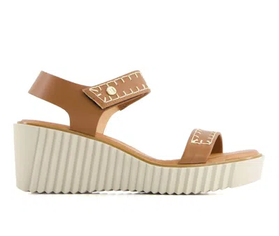 Andrea Women's Wedge Sandal In Brown