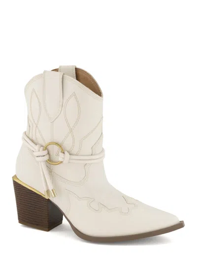 Andrea Women's Western Fashion Boots In White