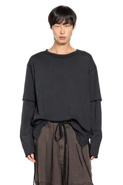 Andrea Ya' Aqov Oversize Double Sleeves Tee In Black